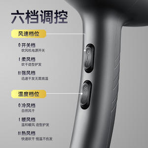 ไดร์เป่าผม AUX 2400W ระดับซาลอน พร้อมประจุลบ ช่วยให้ผมแห้งเร็ว พร้อมระบบป้องกันความร้อน - Product Image 6