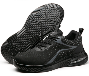 <span class=keywords><strong>Scarpe</strong></span> <span class=keywords><strong>Antinfortunistiche</strong></span> Leggere da Uomo con Assorbimento degli Urti e Protezione Anti-Schiacciamento, Colore Blu e Nero, in Tessuto Traspirante - Product Image 6