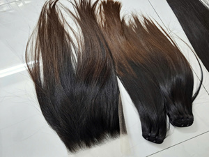 Vente en gros 100% pleine cuticule Double dessiné Remy cheveux humains kératine brun pointe couleur Extensions de cheveux - Product Image 3