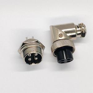 Fiche <span class=keywords><strong>DIN</strong></span> M16 à angle droit à 90 degrés <span class=keywords><strong>Connecteur</strong></span> mâle GX16 Nickelé 7P <span class=keywords><strong>Connecteur</strong></span> 2 <span class=keywords><strong>broches</strong></span> à <span class=keywords><strong>9</strong></span> <span class=keywords><strong>broches</strong></span> - Product Image 4