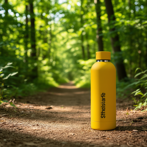 Sthelstarle Insulated Stainless Steel 500ml Double Wall Leak-Proof BPA Free Vacuum Flask Portable Sport Outdoor Use Yellow - Product Image 2
