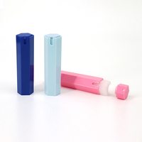 Botol parfum perjalanan segi enam 20ml, botol kosong plastik ABS, botol semprot kaca portabel dapat dilepas
