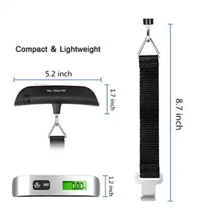 50kg/10g Light Exquisite Silver Popular Factory Directly Selling Trip Use Luggage Scale Digital