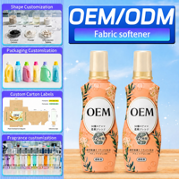 Pelembut Pakaian Cair Lavender 2L Perawatan Cucian OEM ODM Label Pribadi Bentuk Botol