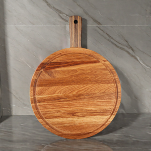 Yeni yaratıcı yuvarlak biftek tabağı, japon basit batı restoran peynir ekmek tahtası , ahşap ev akasya ahşap kesme tahtası - Product Image 6