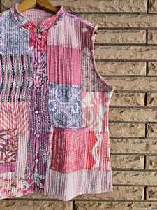 Hot Sale Premium Handmade Cotton Quilted Jacket Floral Pattern Casual Boho Style for Women Winter Coat Soft - Product Image 2