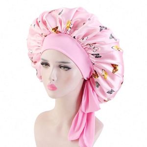 Gorro de Satén para Mujer, con Lazo y Bandas Elásticas Anchas, para Viajes, Uso Diario y al Aire Libre - Product Image 4