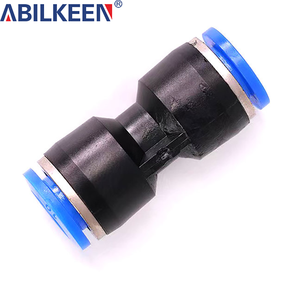 Raccord pneumatique ABILKEEN série PE, fabricant de pièces pneumatiques en plastique, connecteur rapide fileté pour tuyau d'air, raccord de tuyau - Product Image 3