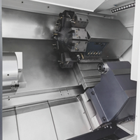Tour CNC haute vitesse à commande numérique pour coupes lourdes, mini-tour pour alliage d'aluminium