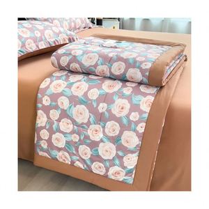 Khách sạn Sheets Set bedding Chất lượng cao gấp đôi kích thước và trọng lượng vải lớp Vua sang trọng số lượng lớn cho giường sọc phong cách tấm ga trải giường - Product Image 5