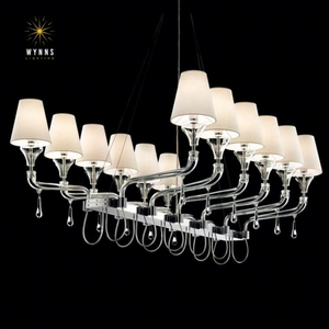 Modern Elegant Glass LED Pendant <strong>Ceiling</strong> <strong>Light</strong> for Home Living Room Wedding or Hotel <strong>Bar</strong> Decorations - Product Image 1