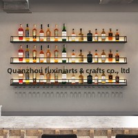 Porte-vin mural moderne en fer de luxe léger pour la maison, le bar et le rangement de restaurant