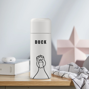 2025 Custom Logo 600ml Stainless Steel <b>Double</b> <b>Wall</b> Insulated Vacuum Coffee <b>Mug</b> Duck 3d Printed New - Product Image 1