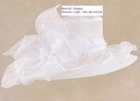 Sombrero Cloche de Organza para Mujer, Estilo Derby, para Fiestas de Té, Bodas, Verano y Playa