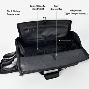 Custom Waterproof Convertible Hanging Suit Bag Expandable Carry <strong>on</strong> Travel Business Overnight Trip Bag Travel Garment Duffel Bag - Product Image 2