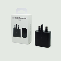 Adaptateur PD 25W Original pour Chargeur Rapide Samsung USB C Prise US EU UK AU pour Samsung Galaxy S25 S24 S23 S22 S21