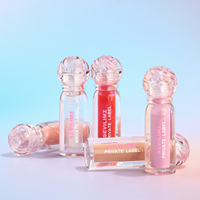 Bouteilles de rouge à lèvres liquide mat imperméable à l'eau avec logo personnalisé paillettes et brillant à lèvres transparent produits cosmétiques en vrac