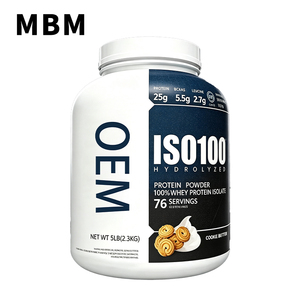 Proteína de Suero de Leche Aislada 100% Hidrolizada <span class=keywords><strong>ISO</strong></span> 100, Suplemento de Proteína para Gimnasio, Venta al Por Mayor OEM Personalizada - Product Image 1