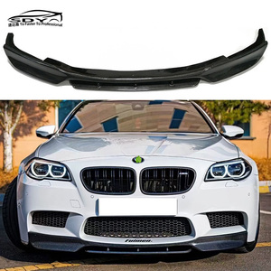 F10 F18 M5 V Style fibre de carbone avant lèvre pare-chocs avant séparateur avant pour <span class=keywords><strong>BMW</strong></span> série 5 F10 F18 M5 - Product Image 1