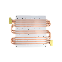 Grand dissipateur de chaleur en aluminium personnalisé pour l'usinage CNC par refroidissement par eau avec services de découpe par pliage par soudage