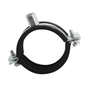 M8+M10 EPDM Rubber Lined High Strength Heavy Duty <b>Hose</b> <b>Clamp</b> pipe <b>Clamp</b> - Product Image 4