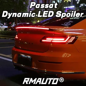 สปอยเลอร์หลังแบบไดนามิก LED สำหรับ Passat สปอยเลอร์หลังคาท้ายรถยนต์พร้อมไฟเลี้ยว สำหรับ VW CC Golf MK2 MK3 MK4 MK5 MK6 MK7 - Product Image 1
