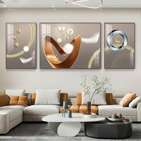 Peinture Murale Abstraite Moderne de Luxe en Porcelaine Cristalline pour Salon Nordique, Vente en Gros Usine