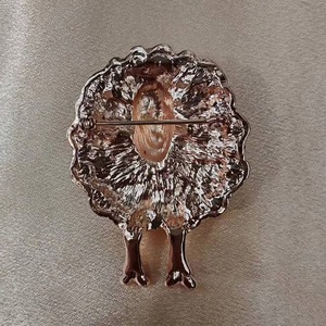 Broche Épinglette Mouton Doré en Métal Coloré avec Perles et Émail, Motif Animal Mignon, Style Kawaii Unisexe pour Vêtements - Product Image 3