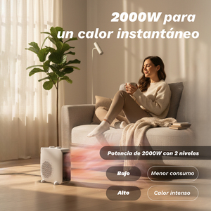 เครื่องทำความร้อนไฟฟ้ากรุนเคล 2000W พร้อมพัดลมเทอร์โมสตัทแบบสองตำแหน่ง - Product Image 3