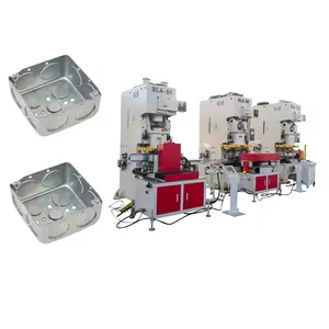 Metal Steel Square Rectangular Octagonal Junction Electrical Boxes Making Machine Provided Manipulator Production Line