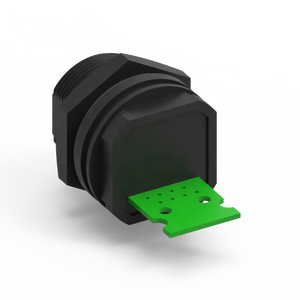 Prise murale industrielle RJ45 8 broches femelle, contact en cuivre, boîtier ABS, étanche IP67, type à souder, verrouillage frontal - Product Image 4