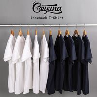 T-shirt ample à manches courtes en coton vintage 230g, homme/femme, couleur unie, blanc, t-shirt vierge, PERSONNALISÉ