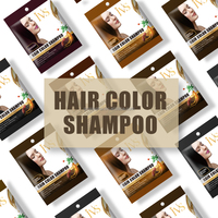 Tinte rápido, cobertura gris, profesión, planta Natural, tinte para el cabello, champú para colorear burbujas, bolsita, champú para teñir el cabello para uso en el Salón del hogar
