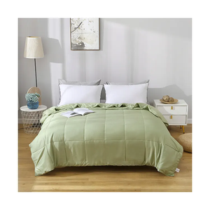 طقم لحاف سرير صيفي رقيق مبطن من ألياف الخيزران 100%، مريح وغير مسبب للحساسية - Product Image 2