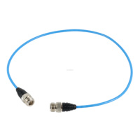 Cable de Antena de 800 mm, Impermeable, Conectores Hembra Tipo N Dobles, Cable Coaxial RF Semiflexible RG402 de 0.141 Pulgadas