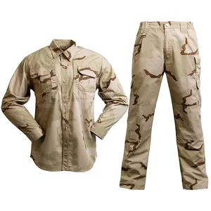 Combat Uniform Tactical Long Sleeve Camouflage Uniform Men's Outdoor Camouflage Work Clothes