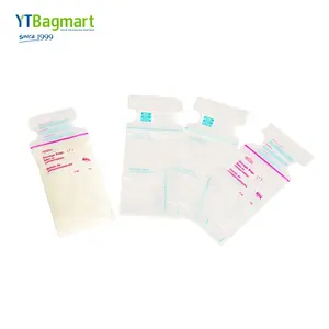 Custom Breast Milk Storage Plastic Packaging Bags with Box A Set Of The Customized Production Pouch with Your Own Brand