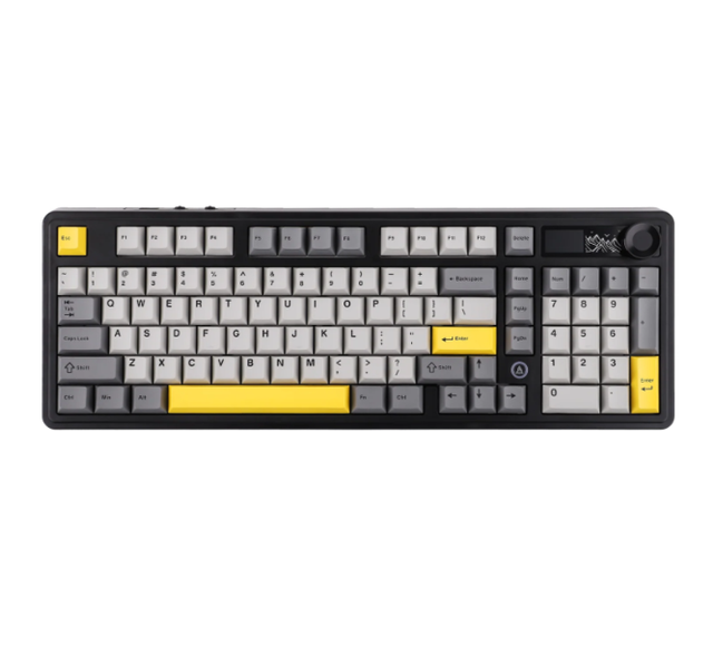 New AJAZZ AK980 98% Hot-Swappable Wired&Wireless Mechanical Keyboard with TFT Color Screen Gaming Keyboard for PC