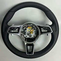 Volant en Suédine et Fibre de Carbone de Haute Qualité Personnalisé pour Porsche Panamera Macan Cayenne Cayman 911 718 987 970 958 997