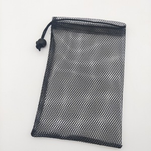 Bolsa de malla negra con cordón, bolsa de almacenamiento de poliéster, bolsa deportiva portátil, un compartimento, 20210515001 - Product Image 3