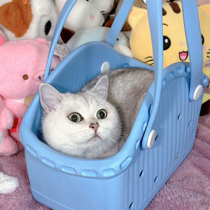 Panier de transport EVA <span class=keywords><strong>pour</strong></span> animaux de compagnie, facile à nettoyer, léger <span class=keywords><strong>pour</strong></span> petits chiens, chats, <span class=keywords><strong>sac</strong></span> fourre-tout <span class=keywords><strong>pour</strong></span> animaux de compagnie - Product Image 2