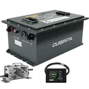 Voiturette de golf électrique à batterie au lithium LiFePO4 48V 60ah 100Ah 105Ah Batterie au lithium-ion avec chargeur pour voiturette de golf