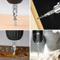 Juego de Extractores de Tornillos Dañados, Brocas HSS de Grado Medio, Extractor de Tornillos Rotos o Desgastados, Kit Pequeño para Extraer Fácil y Rápidamente, Estuche de Plástico