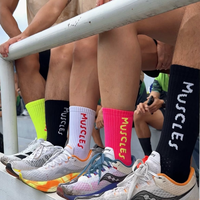 Chaussettes de cyclisme personnalisées, entraînements, fitness, compression, ultralégères, logos personnalisés, chaussettes de course