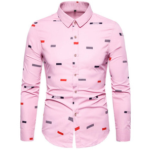 Autunno nuova camicia da <span class=keywords><strong>uomo</strong></span> con stampa a scacchi a maniche lunghe moda da <span class=keywords><strong>uomo</strong></span> con stampa 3D top Casual taglie forti <span class=keywords><strong>abbigliamento</strong></span> da <span class=keywords><strong>uomo</strong></span> di alta qualità - Product Image 4