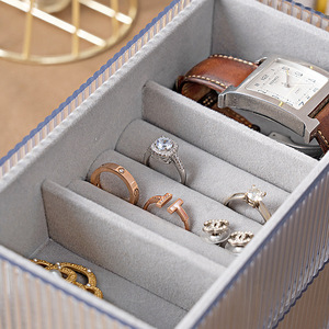 Transparent Jewelry <b>Storage</b> Box <b>Drawer</b> Style With Compartments For Rings Earrings Watches Organizers - Product Image 3