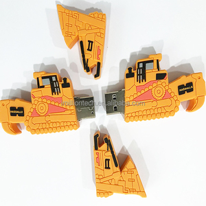 Biểu tượng tùy chỉnh 3D Dozer hình dạng ổ đĩa <span class=keywords><strong>flash</strong></span> USB với thiết kế độc đáo xe ủi Bộ nhớ gậy - Product Image 4