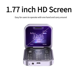 I16 Pro Mini Telefono a Conchiglia, Cellulare Pieghevole Dual SIM Globale con Display HD, Funzione Magic Voice, Radio FM, Blacklist e Chiamata Rapida - Product Image 2