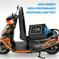 Moto électrique futuriste HelloSwap 3000w, couple instantané, moto électrique Volta