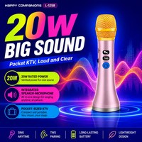 Microphone sans fil portable, micro, microfono inalambrico profesional, amplificateur de karaoké, système de haut-parleurs sans fil